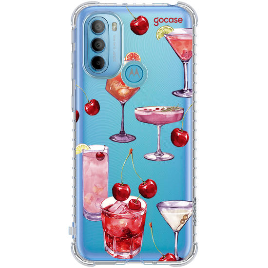 Capinha para celular  Cerejas & Drinks