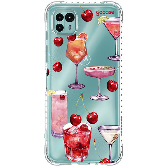 Capinha para celular  Cerejas & Drinks