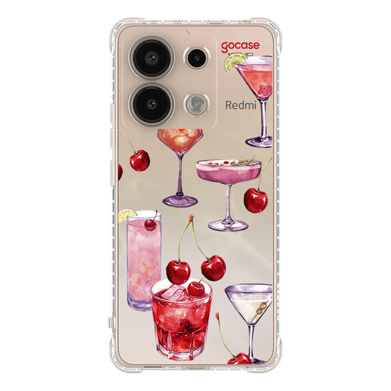 Capinha para celular  Cerejas & Drinks