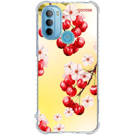 Capinha para celular  Cerejas em Flor