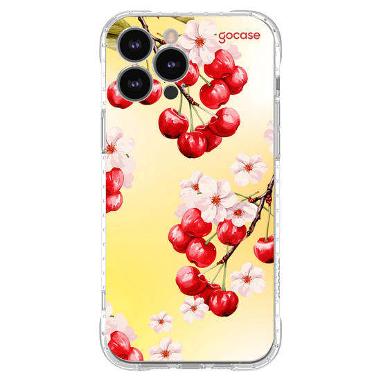 Capinha para celular  Cerejas em Flor