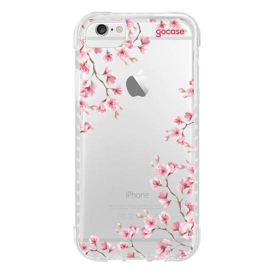 Capinha para celular  Cerejeira com Iniciais Cursivas