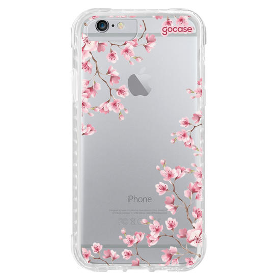 Capinha para celular  Cerejeira com Iniciais Cursivas