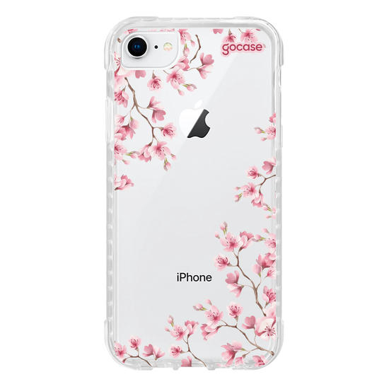 Capinha para celular  Cerejeira com Iniciais Cursivas