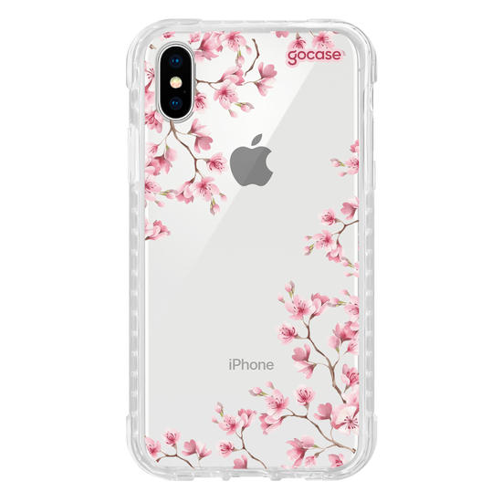 Capinha para celular  Cerejeira com Iniciais Cursivas