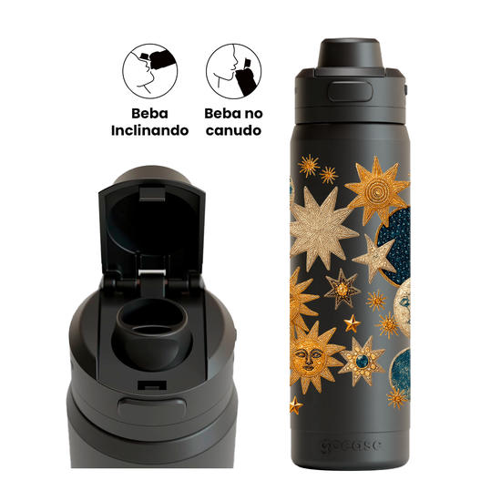 Garrafa Térmica Flip Pro - Céu Místico