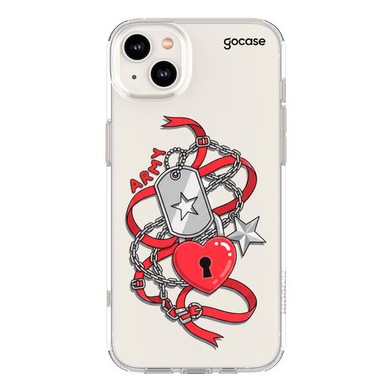 Capinha para celular Charm Love Army