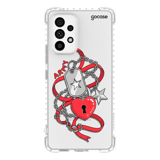 Capinha para celular Charm Love Army
