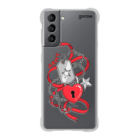 Capinha para celular Charm Love Army
