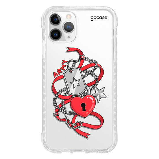 Capinha para celular Charm Love Army