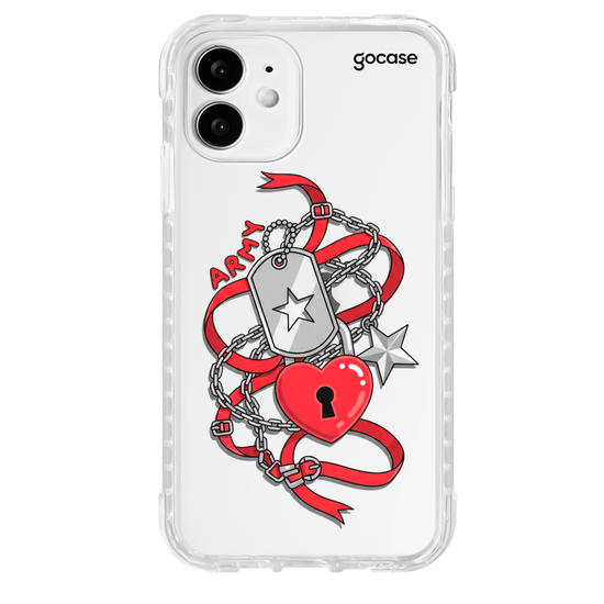 Capinha para celular Charm Love Army