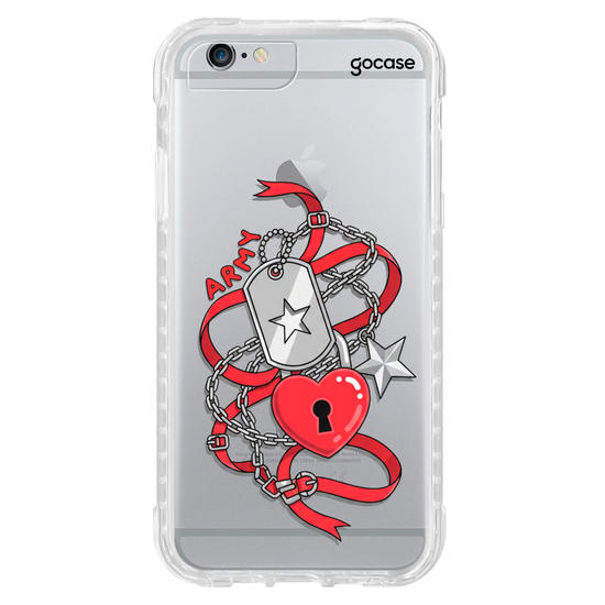 Capinha para celular Charm Love Army