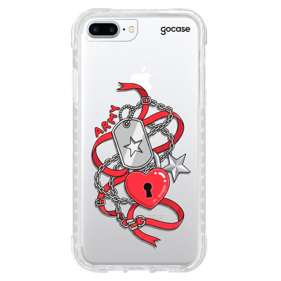 Capinha para celular Charm Love Army