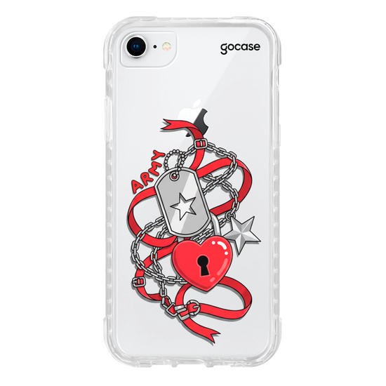 Capinha para celular Charm Love Army