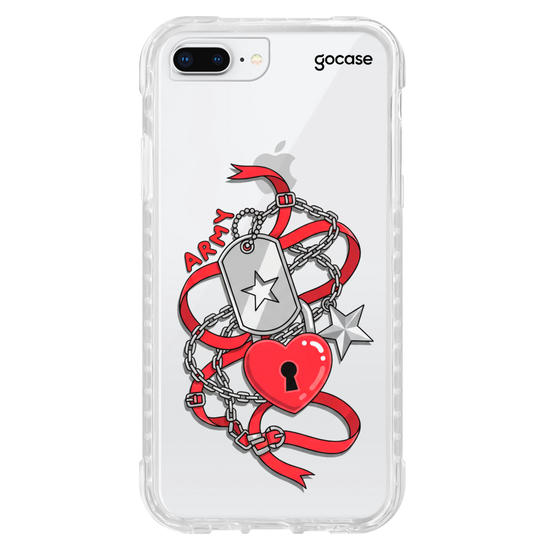 Capinha para celular Charm Love Army