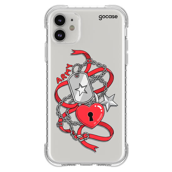 Capinha para celular Charm Love Army