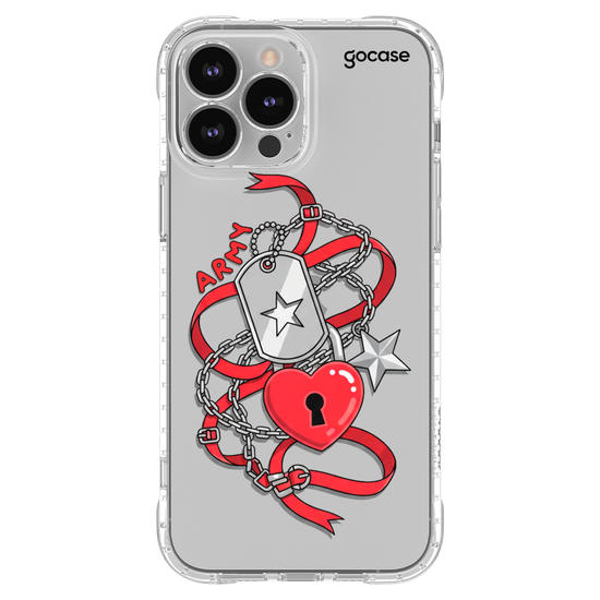 Capinha para celular Charm Love Army