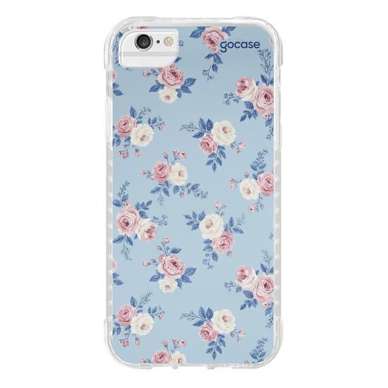 Capinha para celular  Charme de Rosas Azul