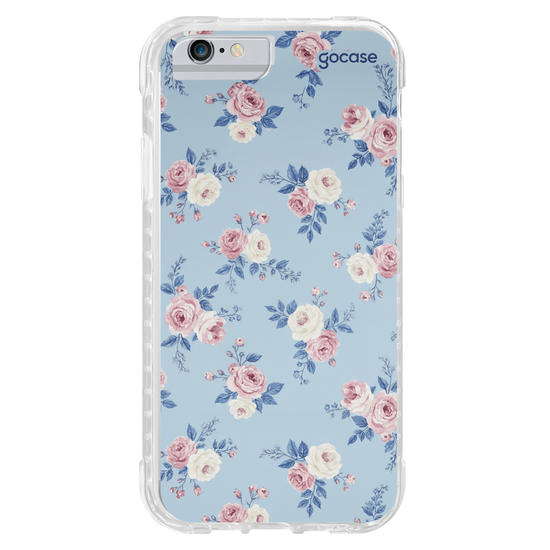 Capinha para celular  Charme de Rosas Azul