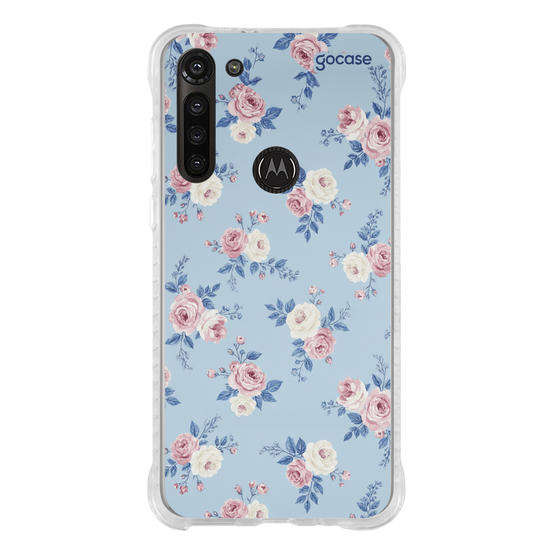 Capinha para celular  Charme de Rosas Azul