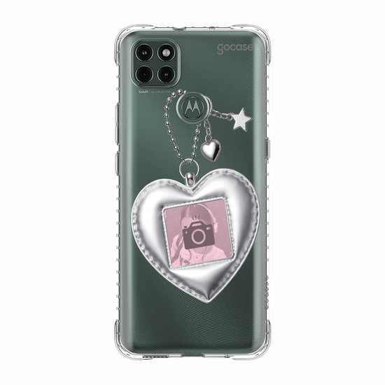 Capinha para celular  Chaveiro Prata com Foto