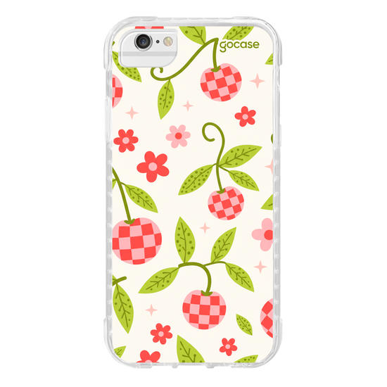 Capinha para celular  Checkered Cherry