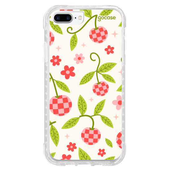 Capinha para celular  Checkered Cherry