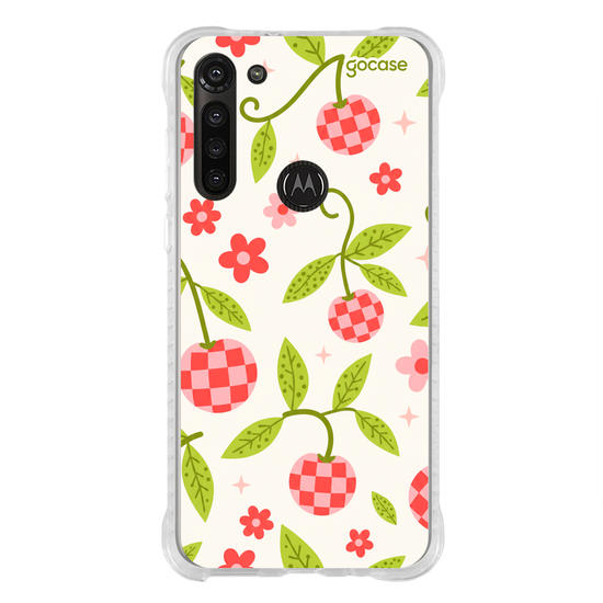 Capinha para celular  Checkered Cherry