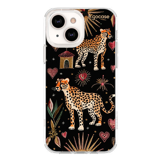 Capinha para celular  Cheeta Hearts Pattern