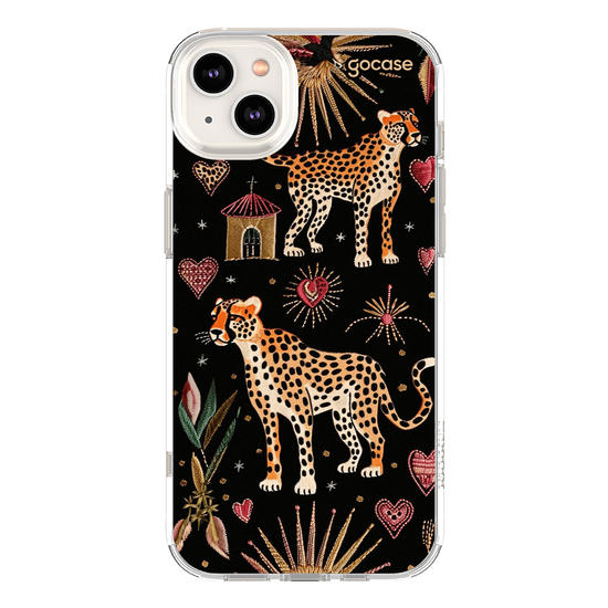 Capinha para celular  Cheeta Hearts Pattern