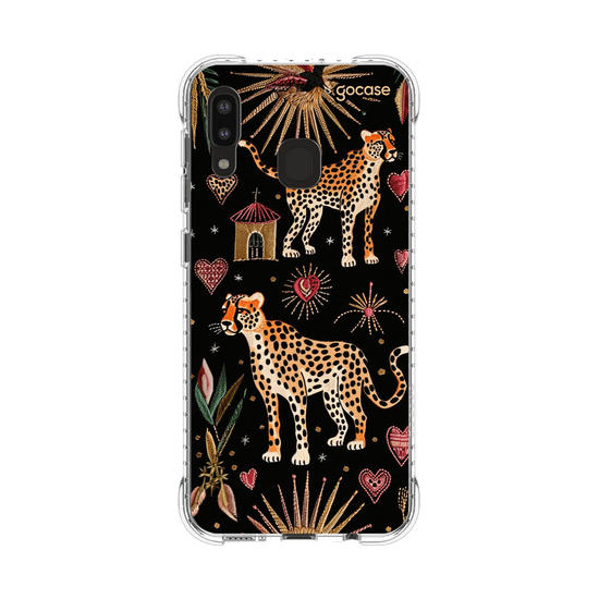 Capinha para celular  Cheeta Hearts Pattern
