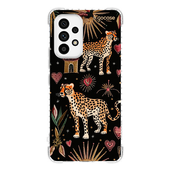 Capinha para celular  Cheeta Hearts Pattern
