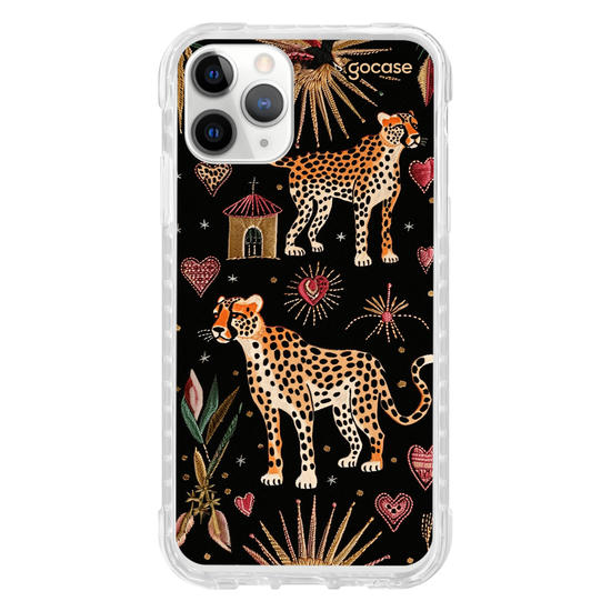 Capinha para celular  Cheeta Hearts Pattern