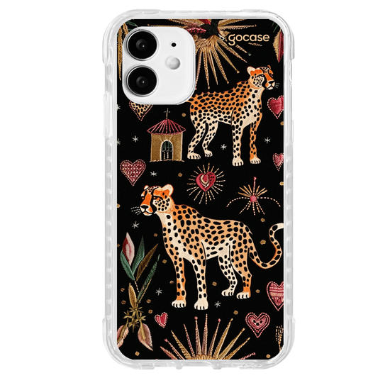 Capinha para celular  Cheeta Hearts Pattern