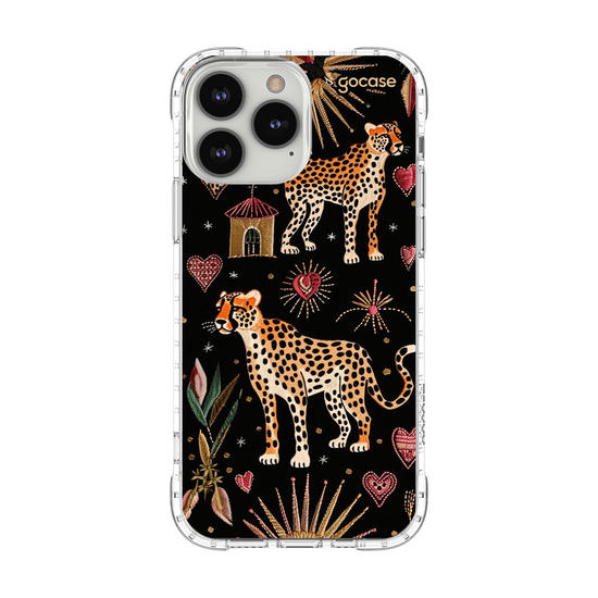 Capinha para celular  Cheeta Hearts Pattern