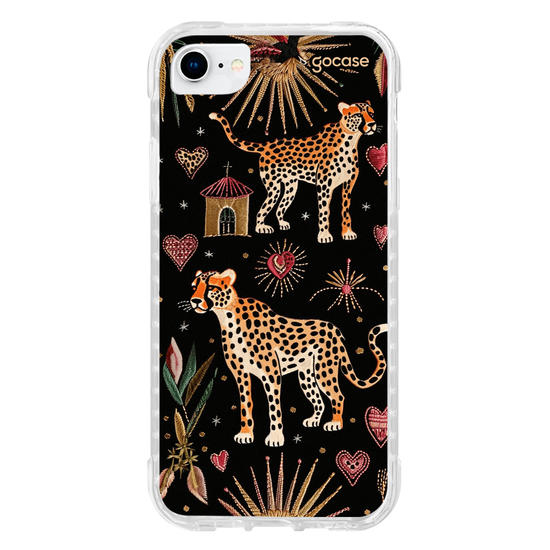 Capinha para celular  Cheeta Hearts Pattern
