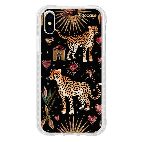 Capinha para celular  Cheeta Hearts Pattern