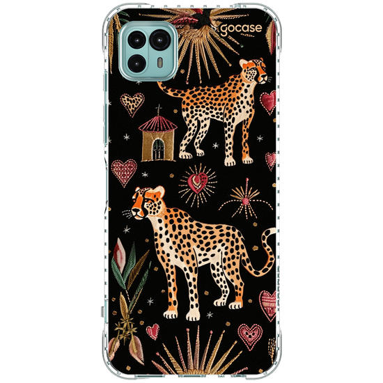 Capinha para celular  Cheeta Hearts Pattern