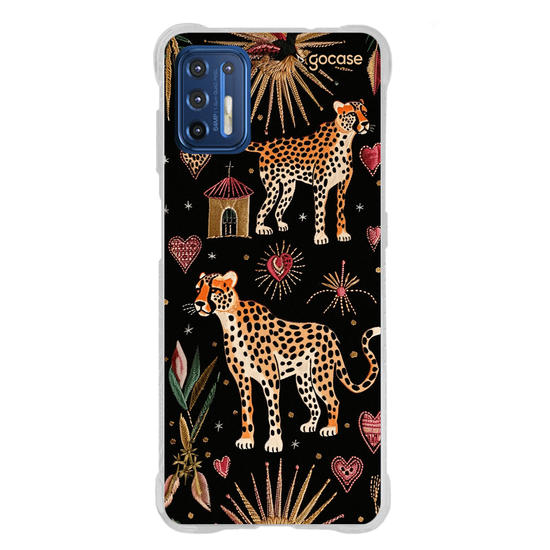 Capinha para celular  Cheeta Hearts Pattern