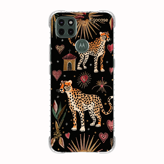 Capinha para celular  Cheeta Hearts Pattern