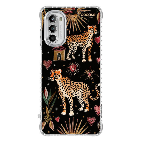 Capinha para celular  Cheeta Hearts Pattern