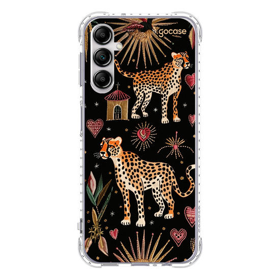 Capinha para celular  Cheeta Hearts Pattern