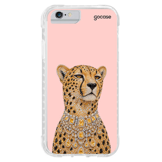 Capinha para celular  Cheetah Bling Cravejada