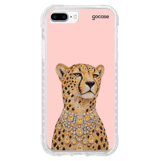 Capinha para celular  Cheetah Bling Cravejada