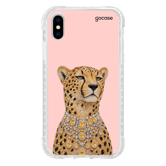 Capinha para celular  Cheetah Bling Cravejada