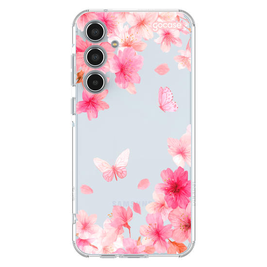 Capinha para celular  Cherry Blossom Butterfly