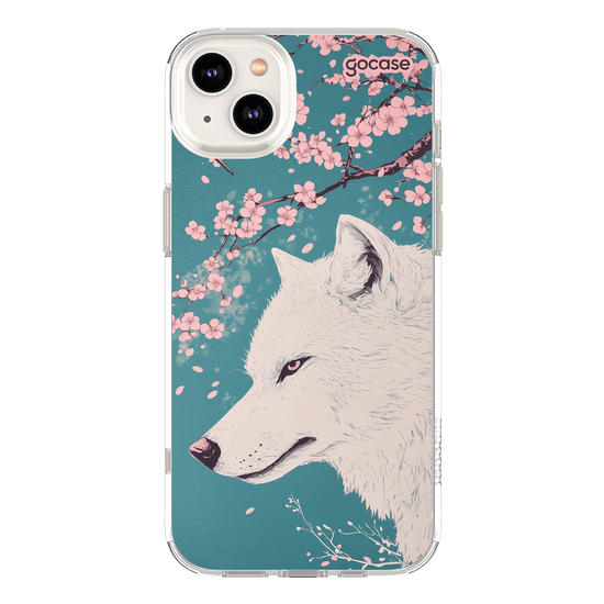 Capinha para celular  Cherry Blossom Wolf