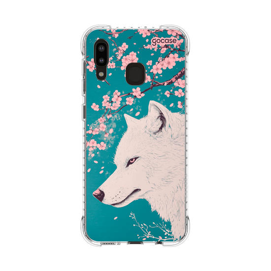 Capinha para celular  Cherry Blossom Wolf