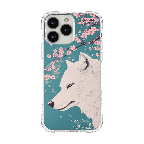 Capinha para celular  Cherry Blossom Wolf