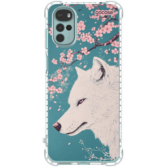 Capinha para celular  Cherry Blossom Wolf